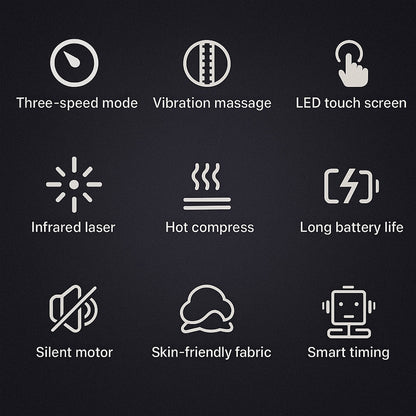 Knæ Massager + infrarød lindring -Digital Skærm-