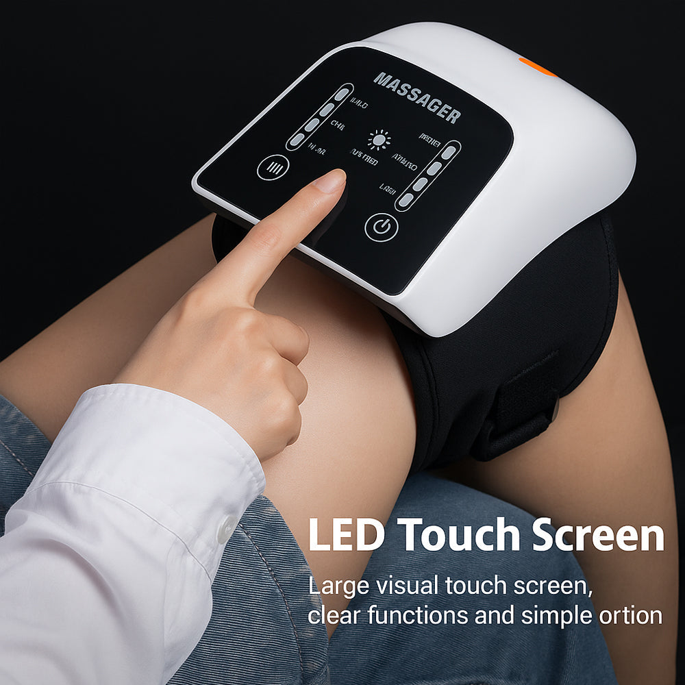 Knæ Massager + infrarød lindring -Digital Skærm-
