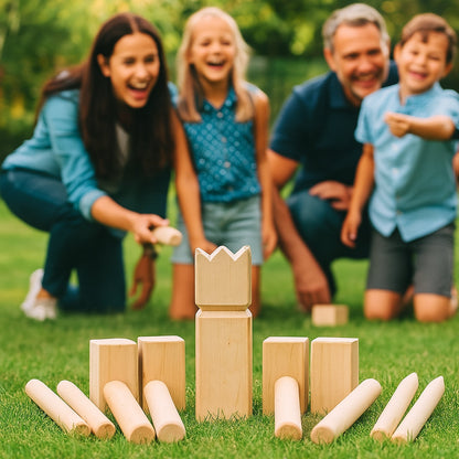 Kongespil Kubb i træ