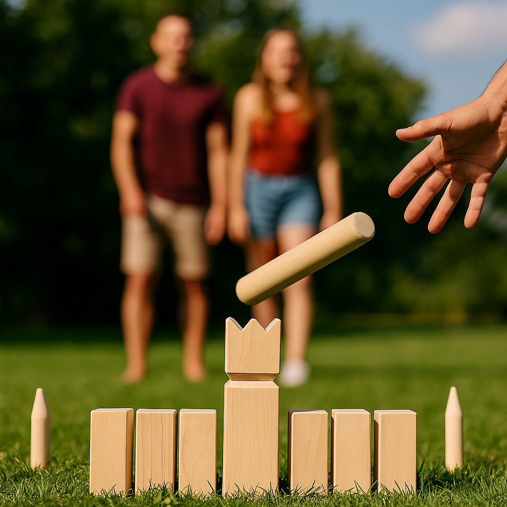 Kongespil Kubb i træ