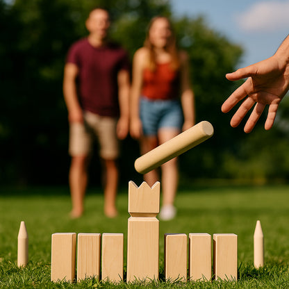 Kongespil Kubb i træ