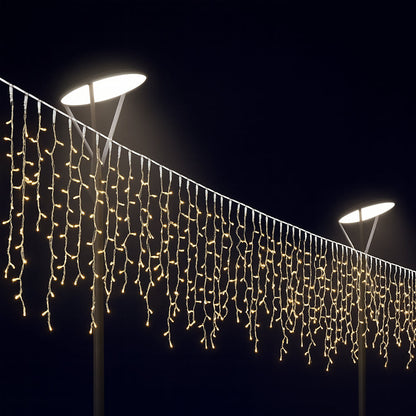 Lyskæde m/istapper 95 LED 3 meter, varm hvid