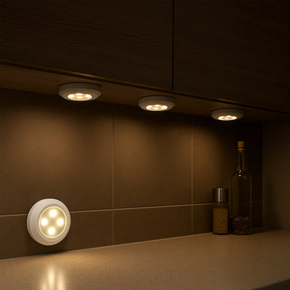 LED Spot (runde) 3 stk. inkl. fjernbetjening