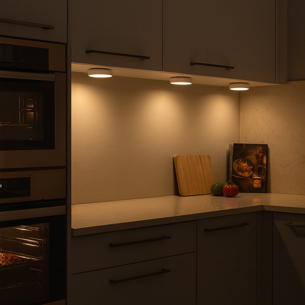 LED Spot (runde) 3 stk. inkl. fjernbetjening