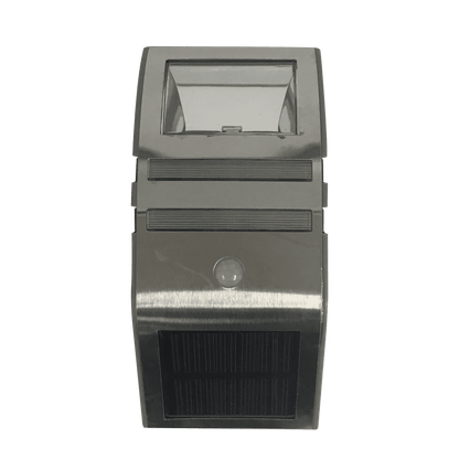 LED-solcelle væglampe m/sensor (sort eller sølv)