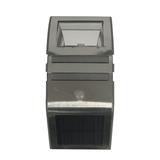 LED-solcelle væglampe m/sensor (sort eller sølv)