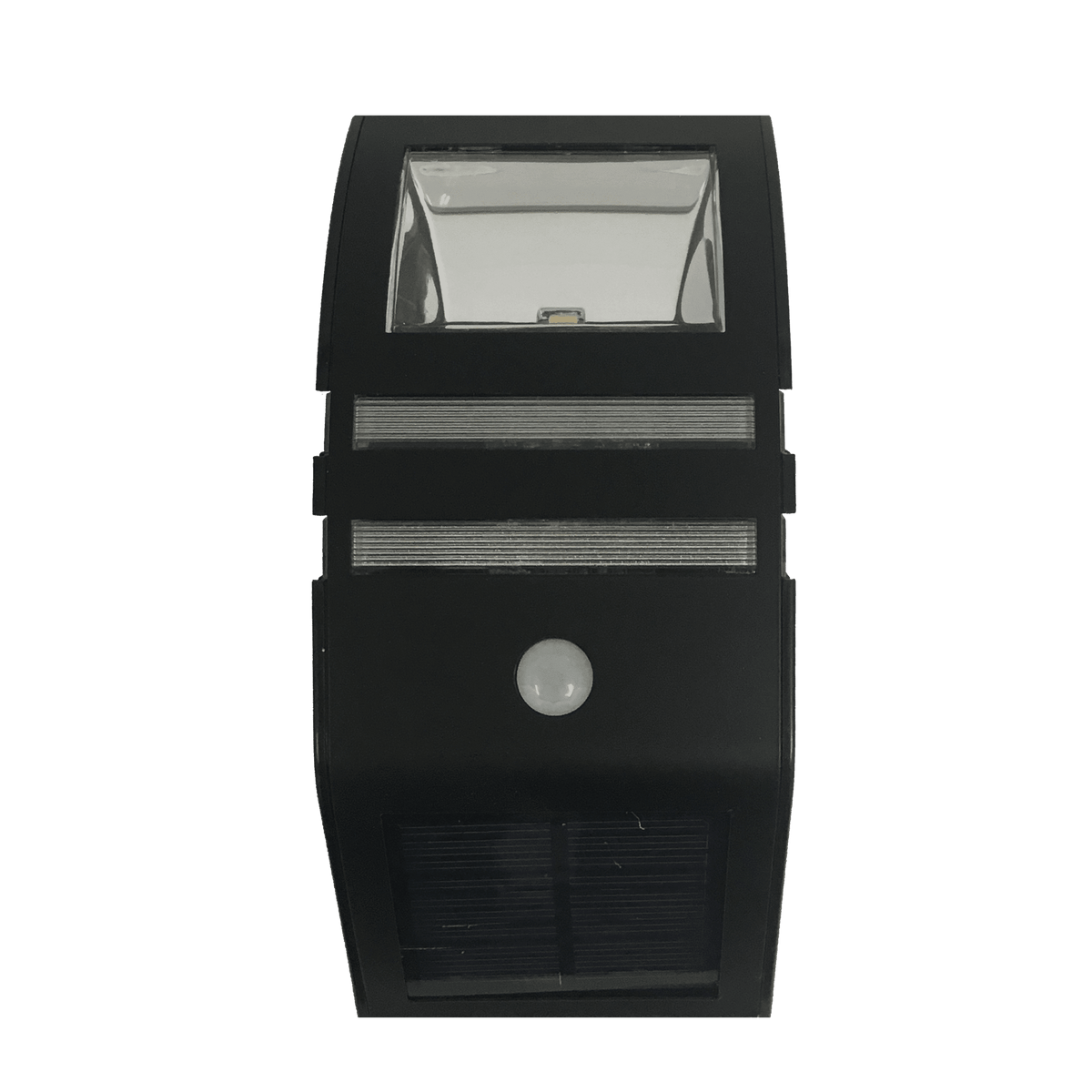 LED-solcelle væglampe m/sensor (sort eller sølv)