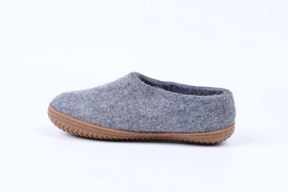 Uldhjemmesko (100% ren uld) m/Gummisål - Dansk Design fra SHUS