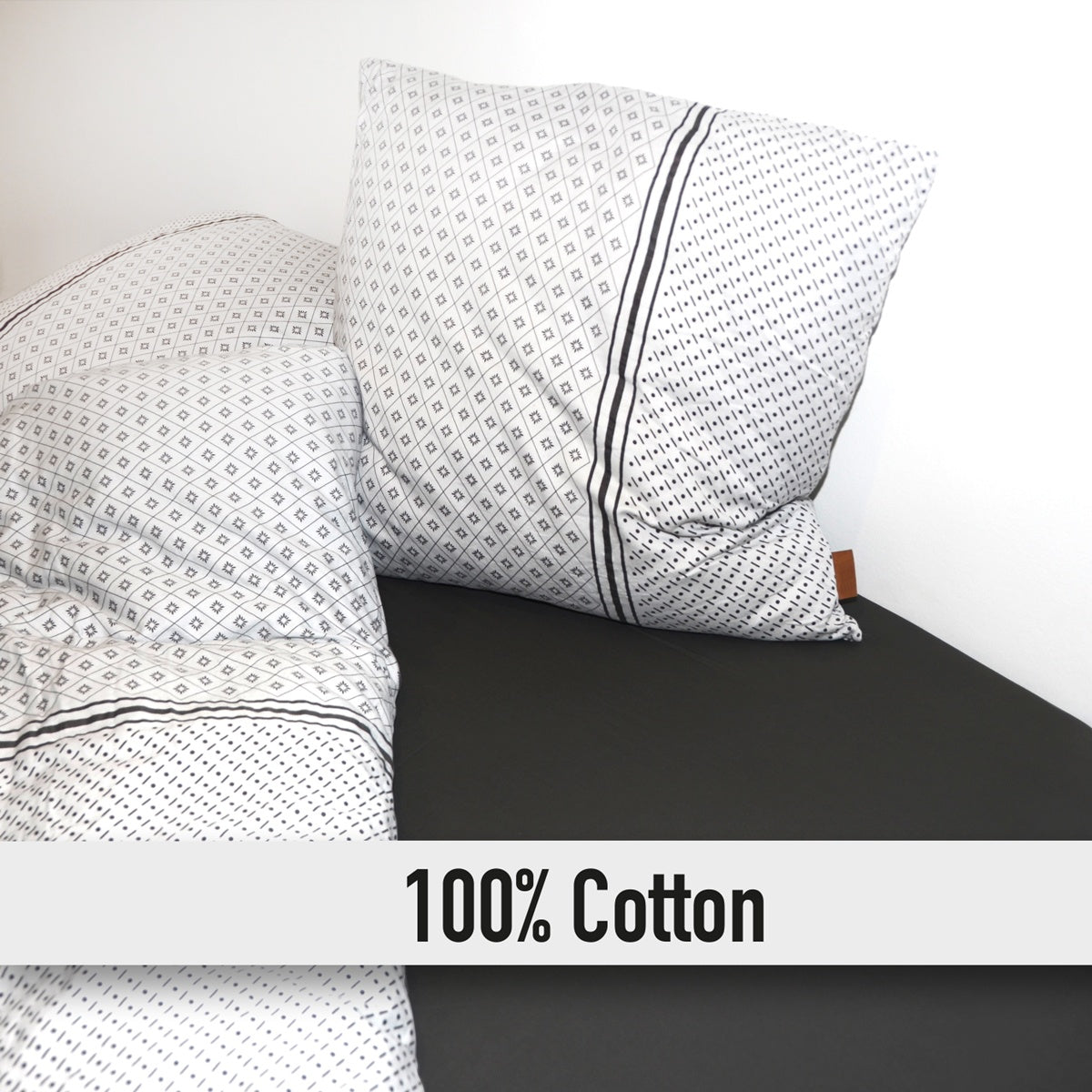 Luksuriøse Kuvertlagner i 100% Bomuld - 90 x 200 / 180 x 200 cm