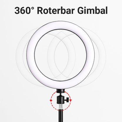 Ring Light med stativ – 3 farvetemperaturer – LJJ-26