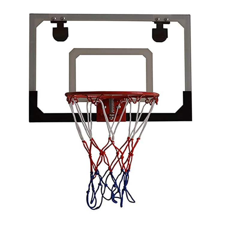 Basketballkurv på plade - Mini - med bold og pumpe