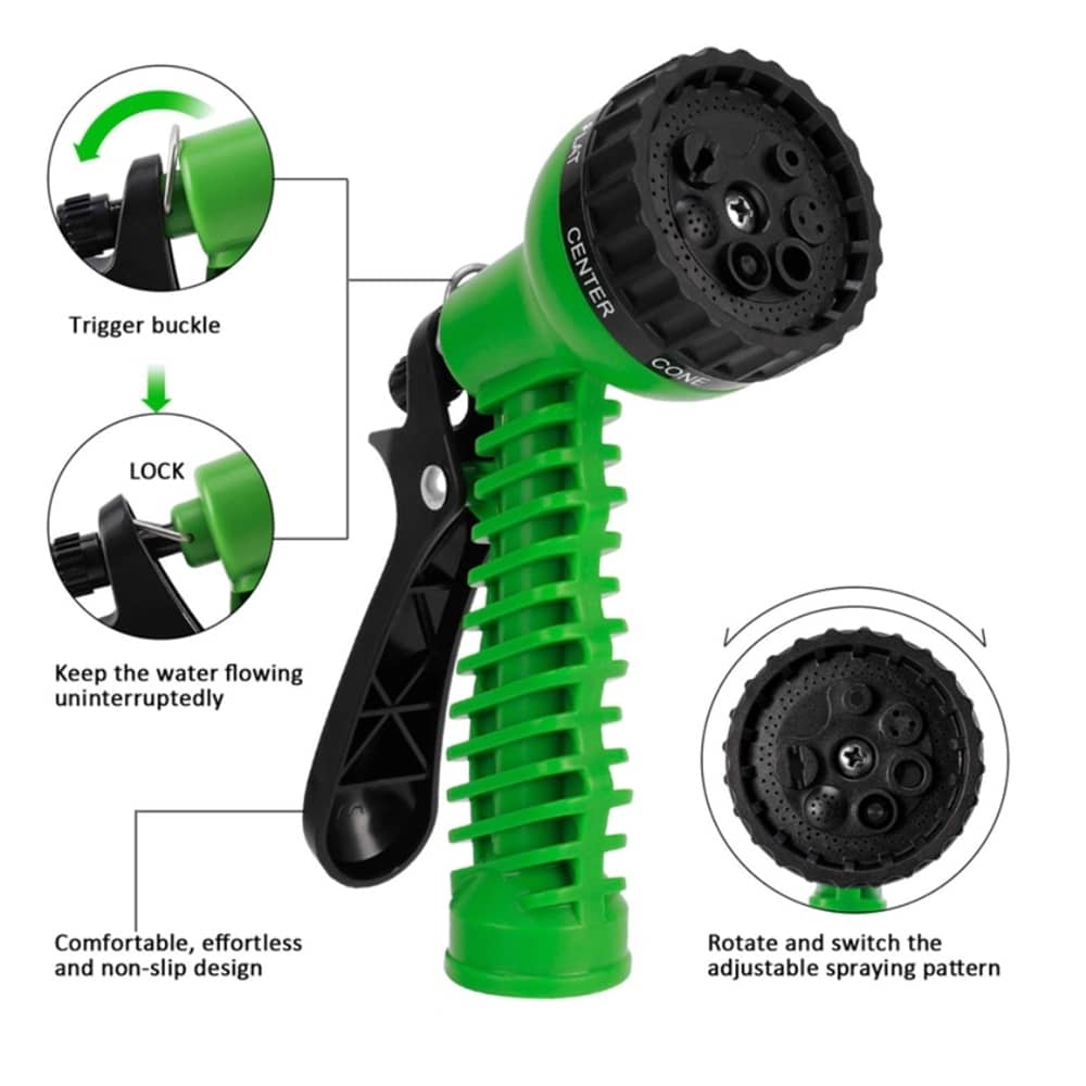 Magic Hose flex haveslange / vandslange - grøn eller blå - flere længder -