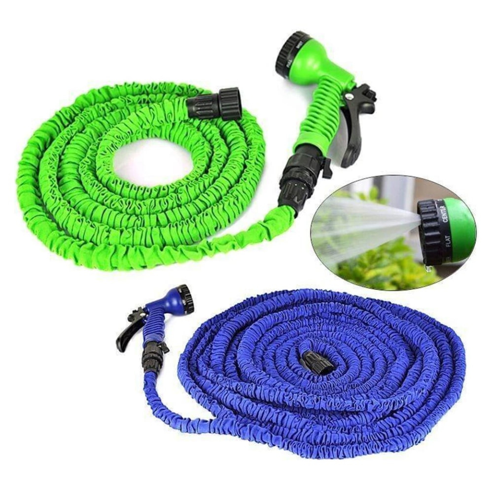 Magic Hose flex haveslange / vandslange - grøn eller blå - flere længder -