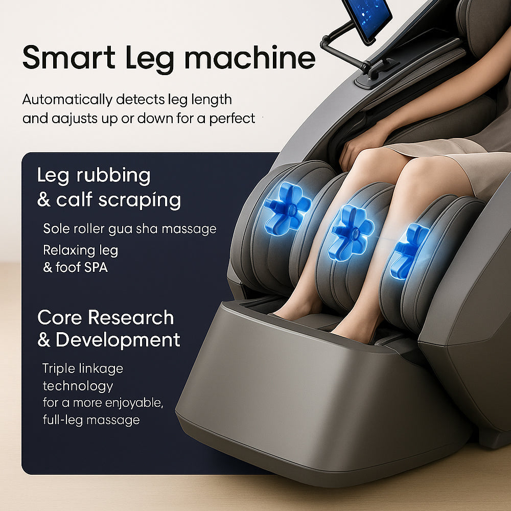 Massagestol 4D, Lux Pro med en af markedets bedste SL-skinner og intelligent AI-styring – Model 988F6