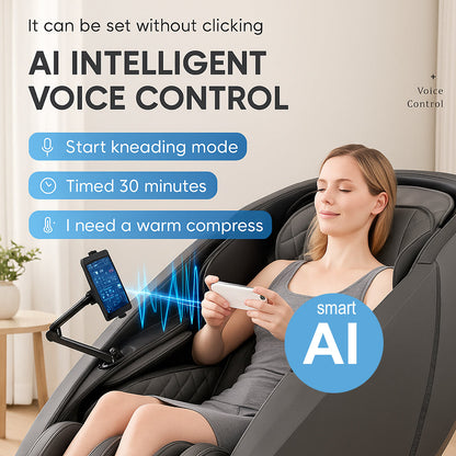 Massagestol 4D, Lux Pro med en af markedets bedste SL-skinner og intelligent AI-styring – Model 988F6