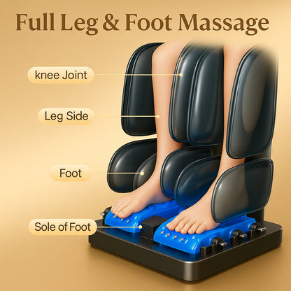 Massagestol 4D Luksus Pro+ med SL-teknologi, Varmeterapi, Stemme Kontrol & Touchskærm - Model M5 hvid