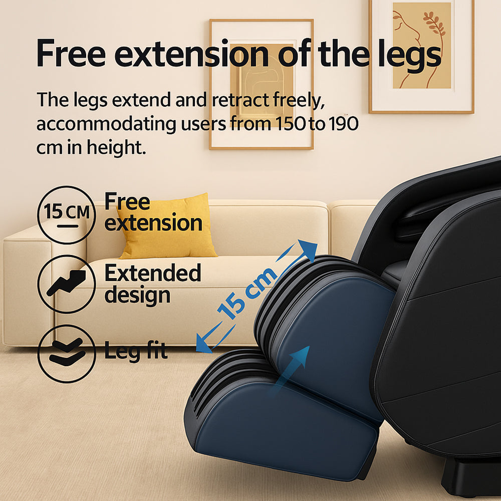 Massagestol 8D - Zero Gravity og Varmeterapi - Model S9