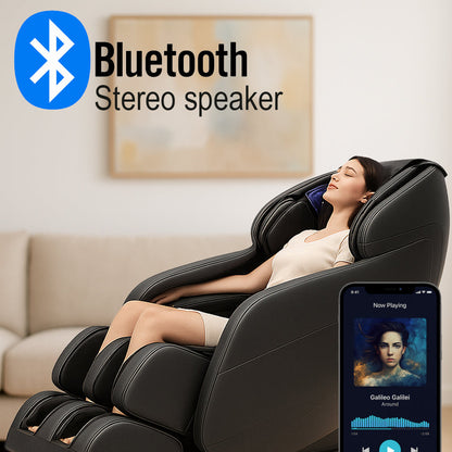 Massagestol 8D - Zero Gravity og Varmeterapi - Model S9