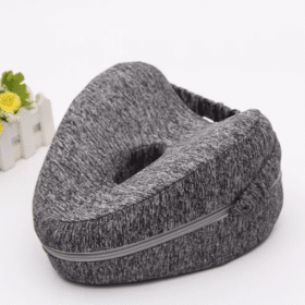 Knæpude der aflaster knæ, ryg &amp; hofte - memory skum 25x21x13 cm. m/aftageligt betræk (hjerteformet)