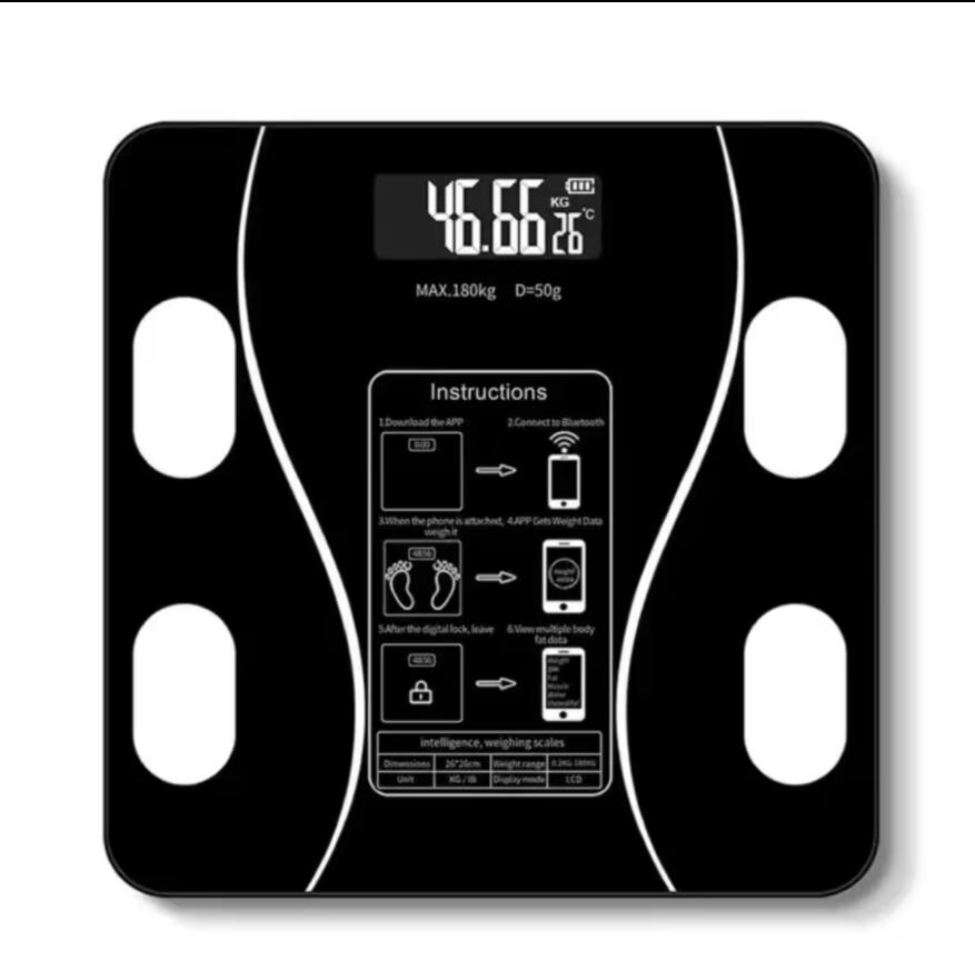 Badevægt (180 kg) Pro - BMI-funktion & Bluetooth