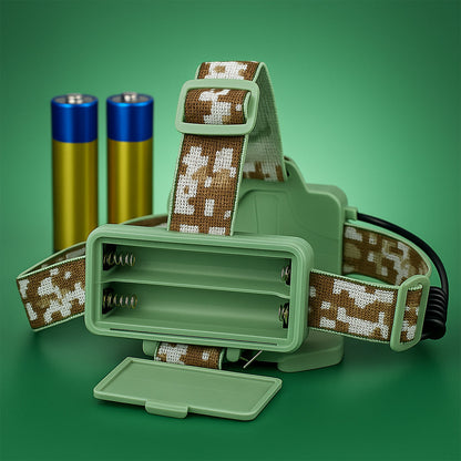 LED Pandelampe m/camouflage - kraftig med 3 indstillinger