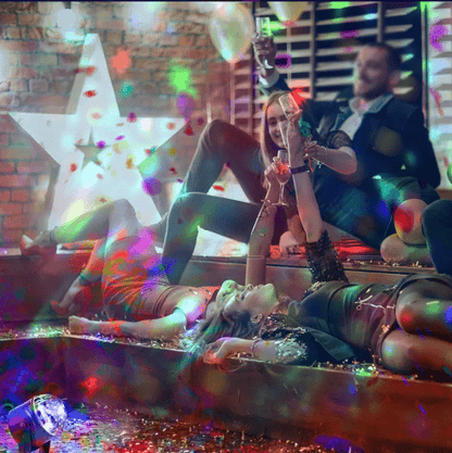 Roterende LED Diskokugle m/Fjernbetjening