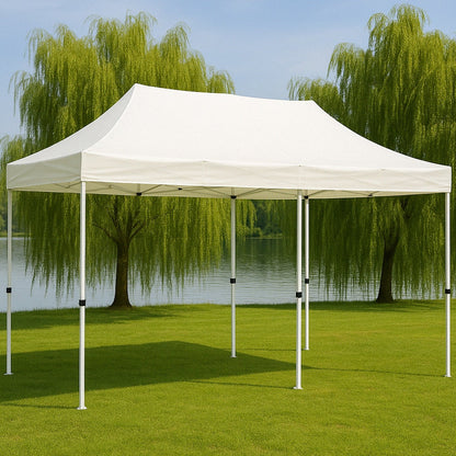 Pavillon / Havepavillon 3 x 6 meter – Vælg mellem sort eller hvid