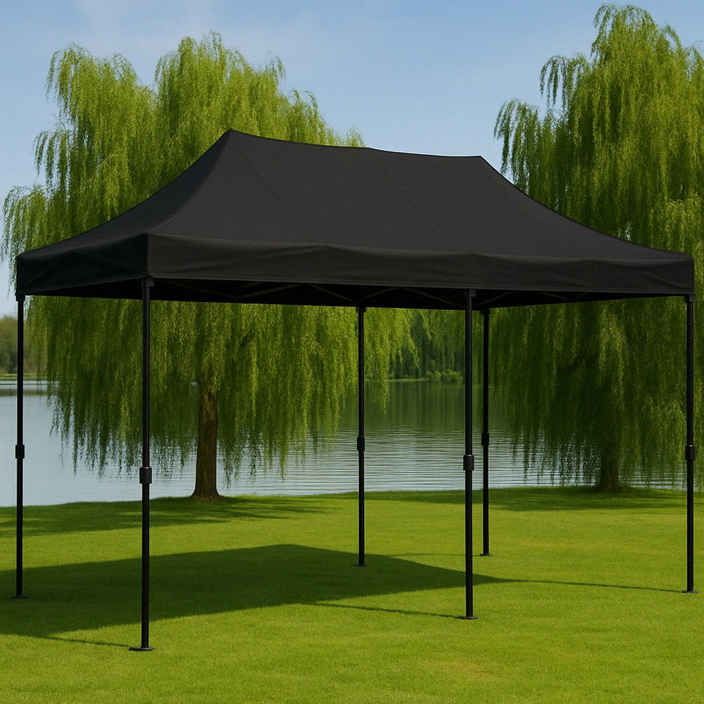 Pavillon / Havepavillon 3 x 6 meter – Vælg mellem sort eller hvid