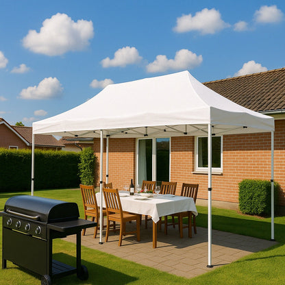 Pavillon / Havepavillon 3 x 6 meter – Vælg mellem sort eller hvid