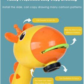 Tegne projektorbord til børn m/24 dias, musik og 12 tusser