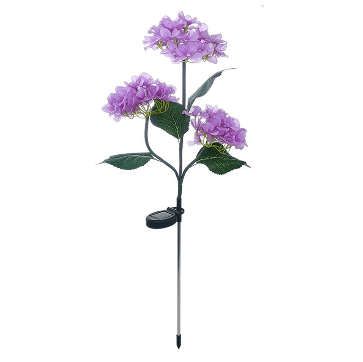 Solcelle-hortensia havelamper