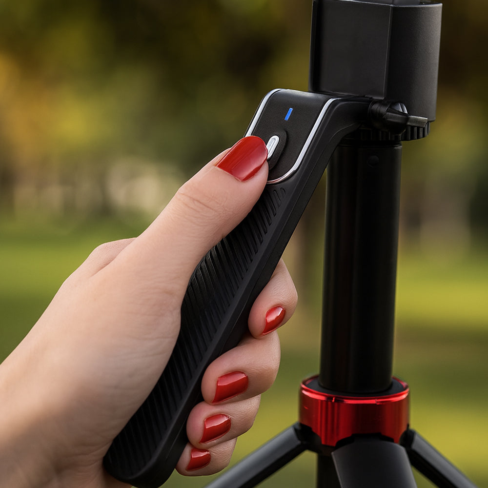 Selfiestick m/Intelligent Ansigtssporing inkl. lys (følger dig automatisk når du bevæger dig) - Q185