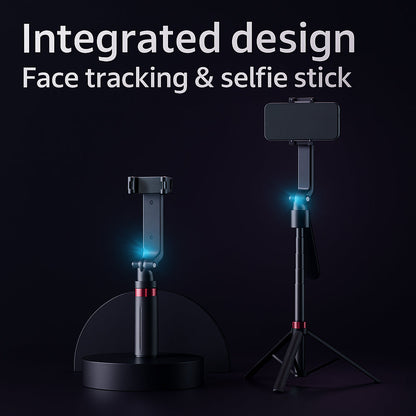 Selfiestick m/Intelligent Ansigtssporing inkl. lys (følger dig automatisk når du bevæger dig) - Q185