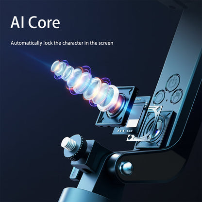 Selfiestick m/Intelligent Ansigtssporing inkl. lys (følger dig automatisk når du bevæger dig) - Q185