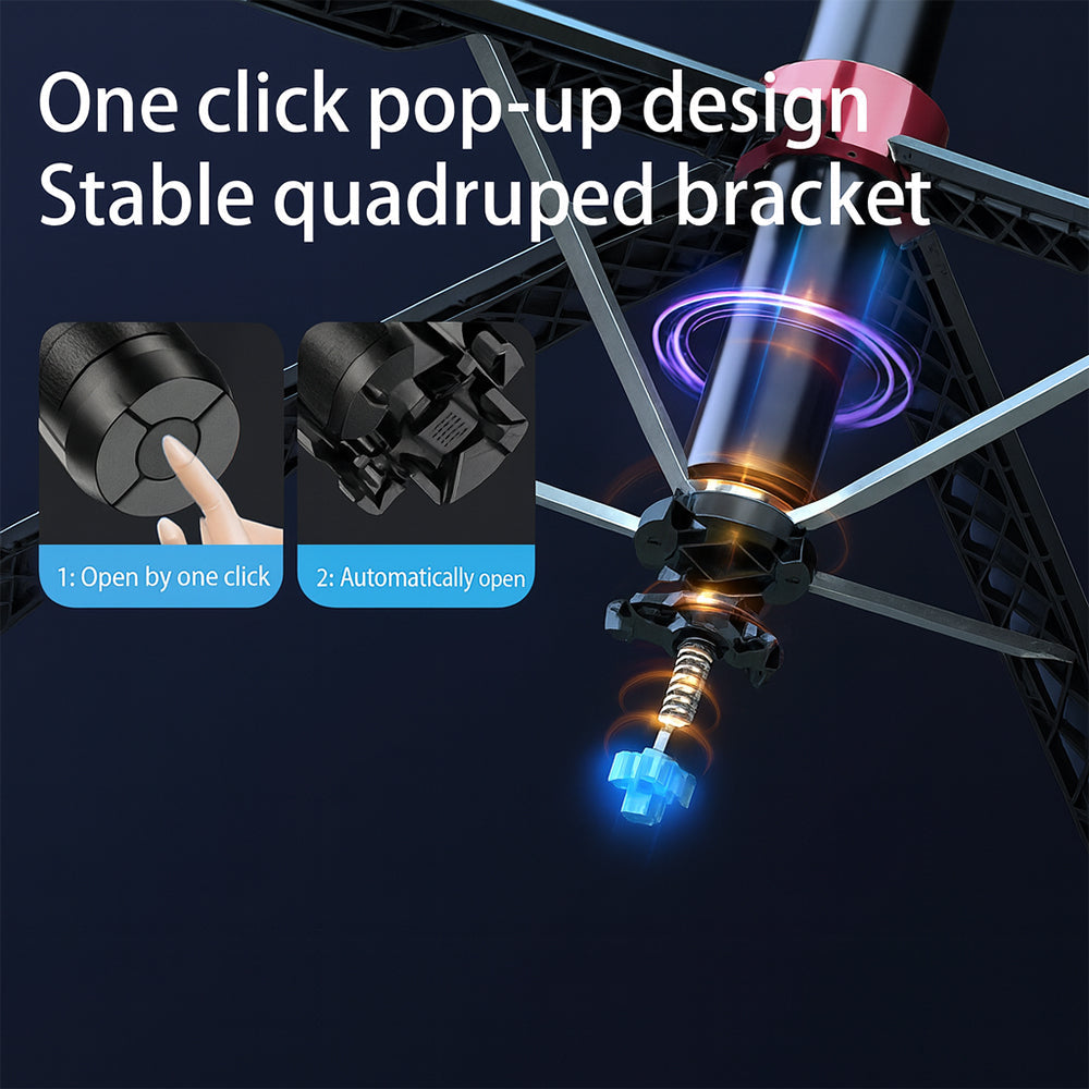 Selfiestick m/Intelligent Ansigtssporing inkl. lys (følger dig automatisk når du bevæger dig) - Q185