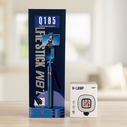 Selfiestick m/Intelligent Ansigtssporing inkl. lys (følger dig automatisk når du bevæger dig) - Q185