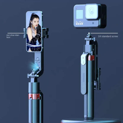 Selfiestick med Intelligent Ansigtssporing og AI Gestusstyring inkl. lys