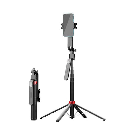 Selfiestick med Intelligent Ansigtssporing og AI Gestusstyring inkl. lys
