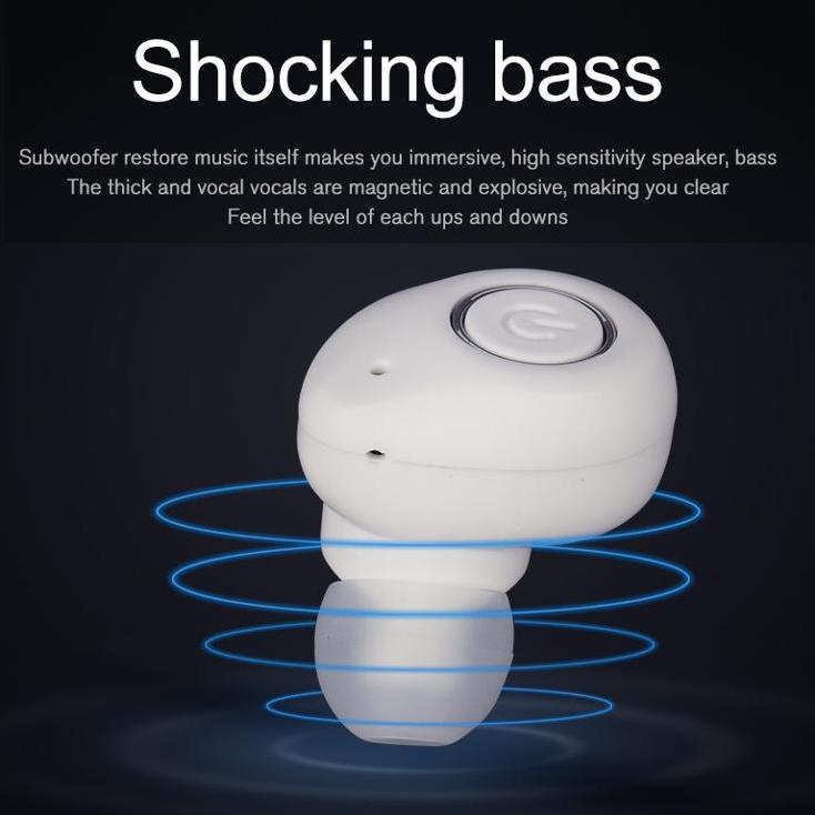 Trådløse in-ear Høretelefoner Bluetooth Shocking Bass