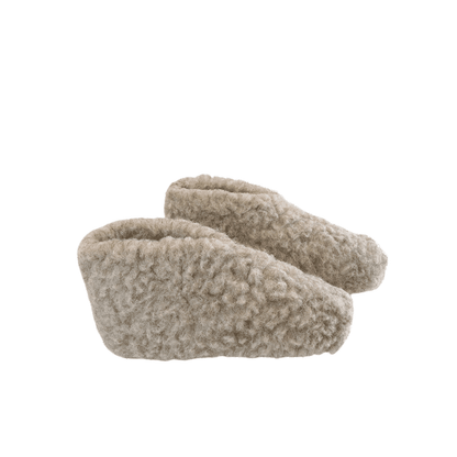 Fluffy Uld Hjemmesko (100% ren uld) - Model Grå - Dansk Design fra SHUS