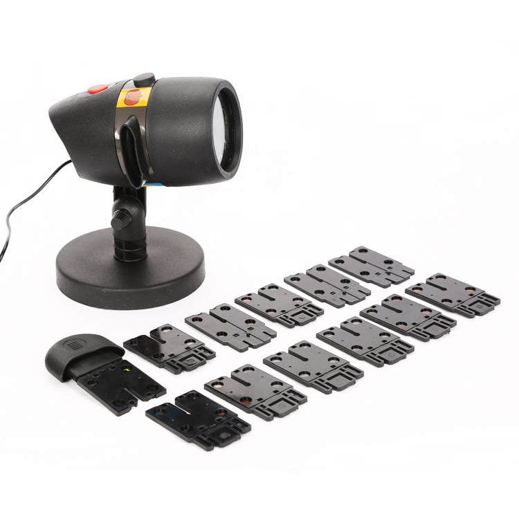 LED Magic Light Projektor – med 12 bevægelige lysmotiver