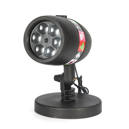 LED Magic Light Projektor – med 12 bevægelige lysmotiver