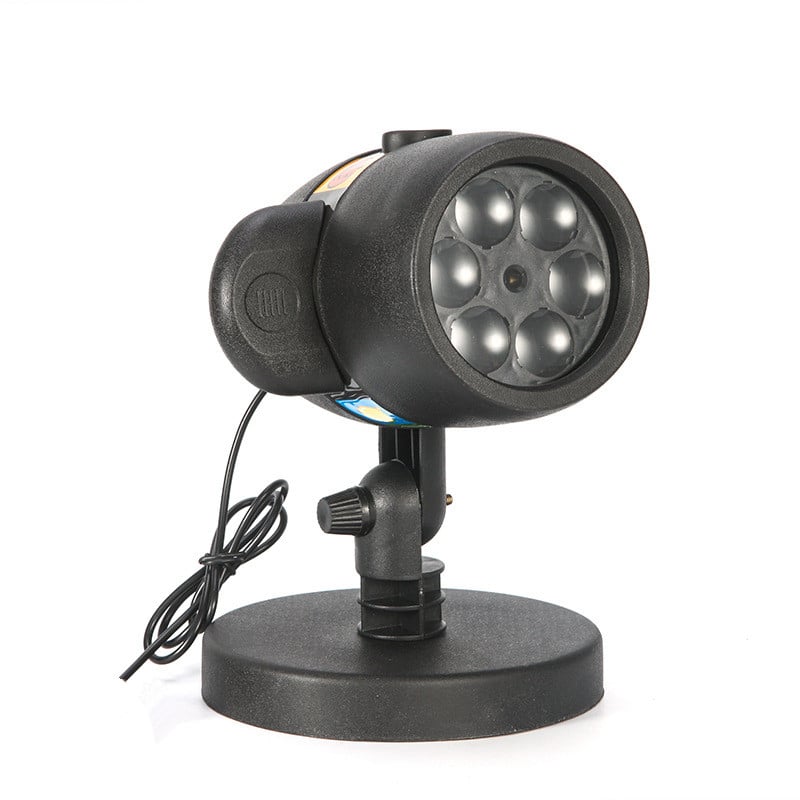 LED Magic Light Projektor – med 12 bevægelige lysmotiver