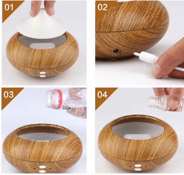 Aroma Diffuser - Hvid 125 ml.