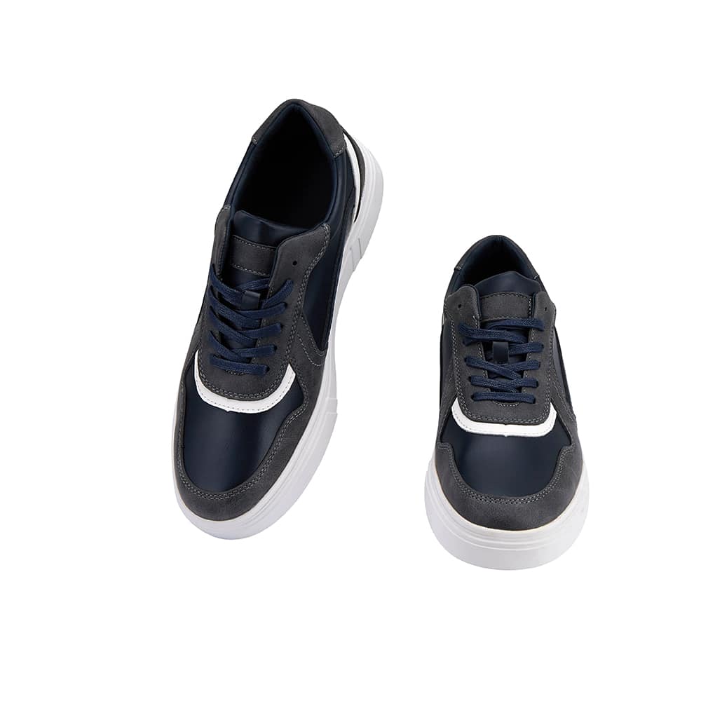 Sneakers til herre, Navyblå og Hvide