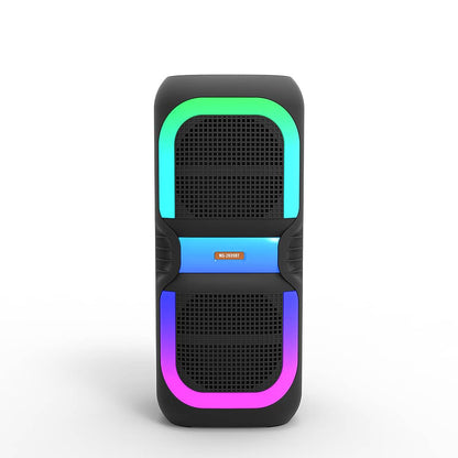 Soundbox højtaler med bluetooth, RGB-lys, FM-radio og mikrofon (56 x 24 cm.)