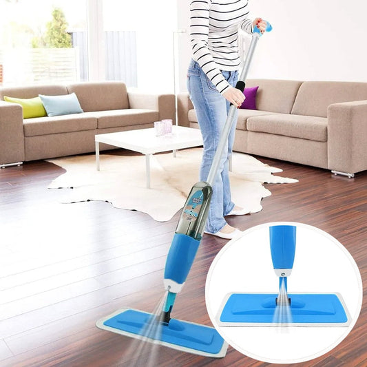 Mikrofiber spray moppe med integreret vandtank