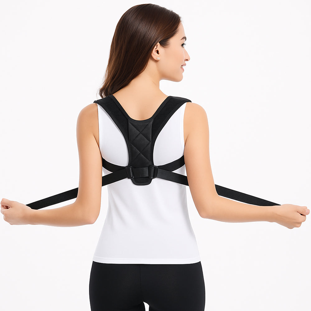 Justerbar holdningskorrigerende rygstøtte