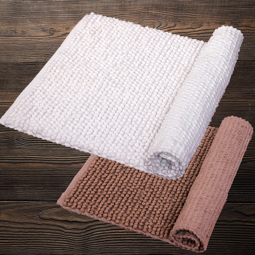 Tæppe Bomuld mix - 65x130 cm. - 3 forskellige farver