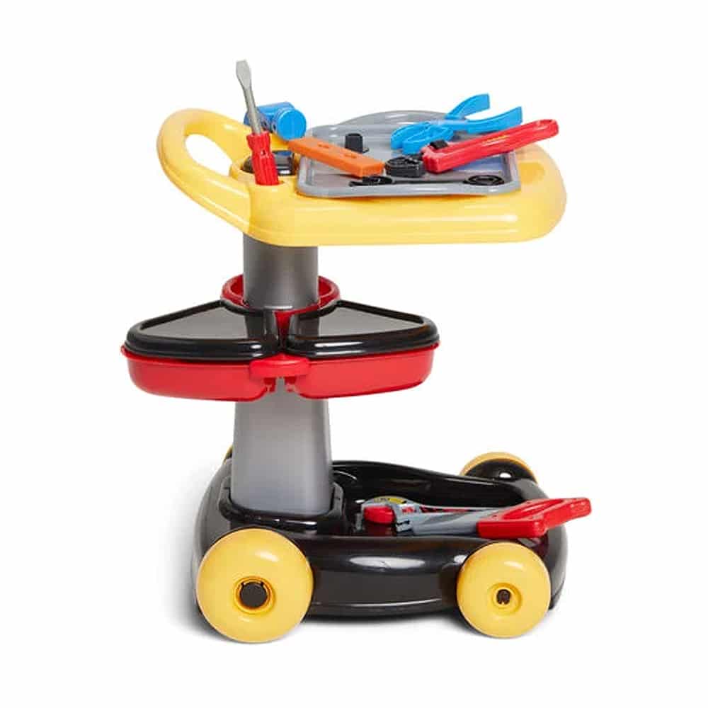 Trolley med værktøjsbord (24 dele)